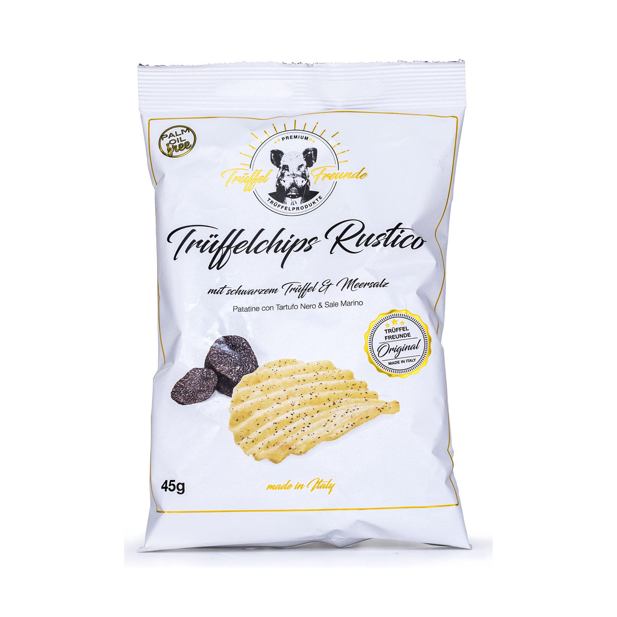 Trüffelchips Rustico mit schwarzem Trüffel