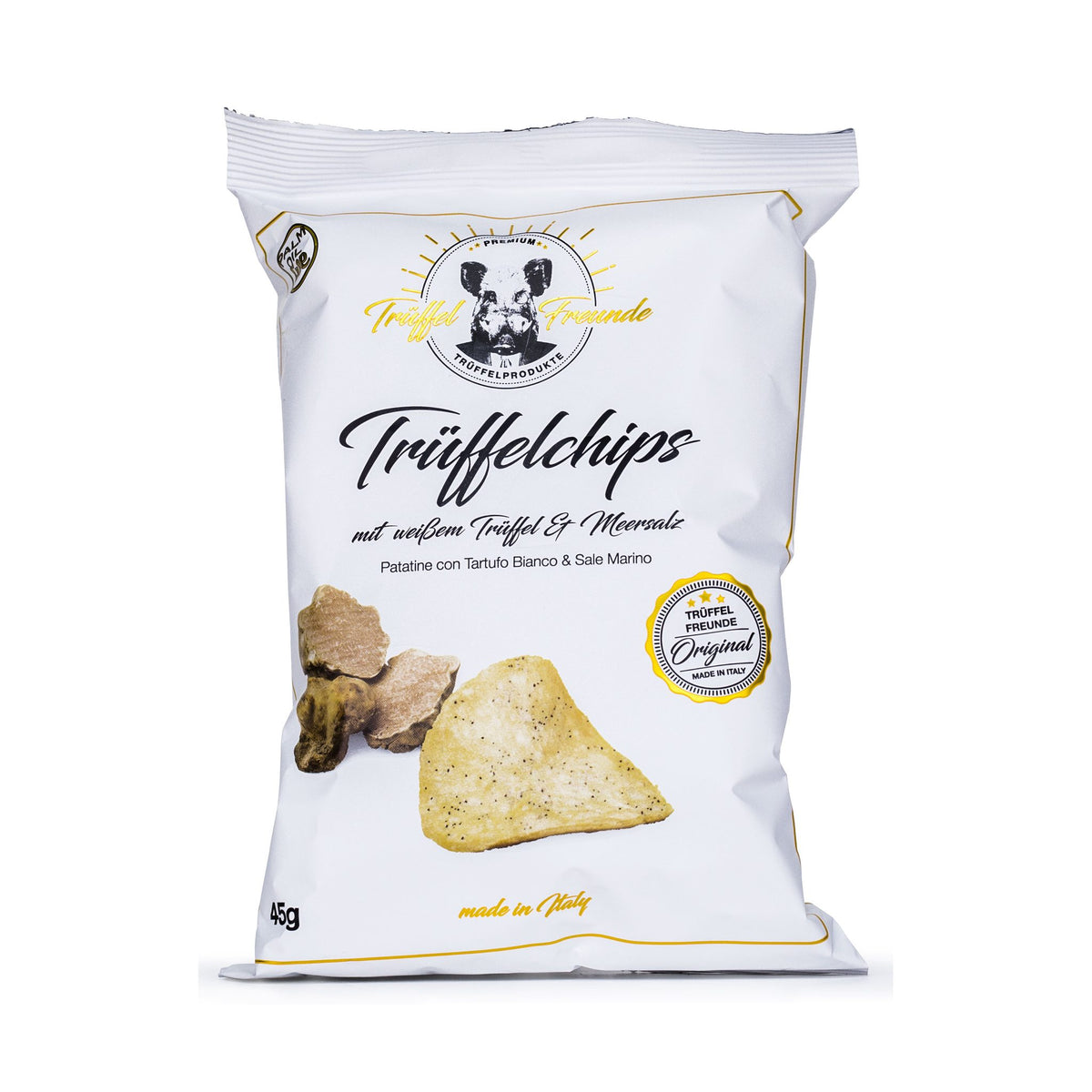 Trüffelchips mit weißem Trüffel