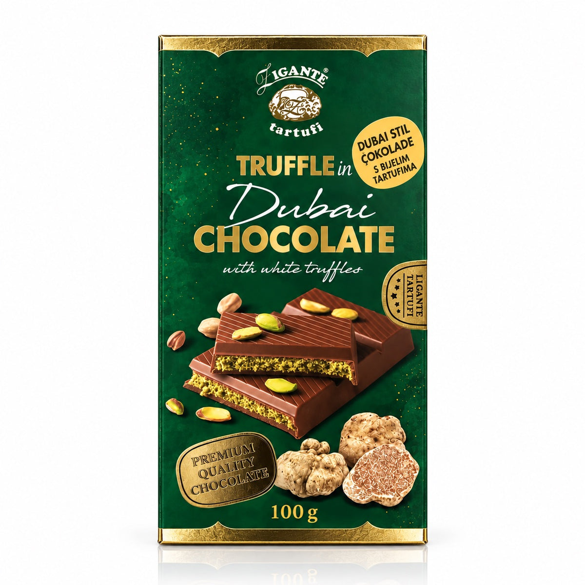 Dubai Style Schokolade mit weißem Trüffel