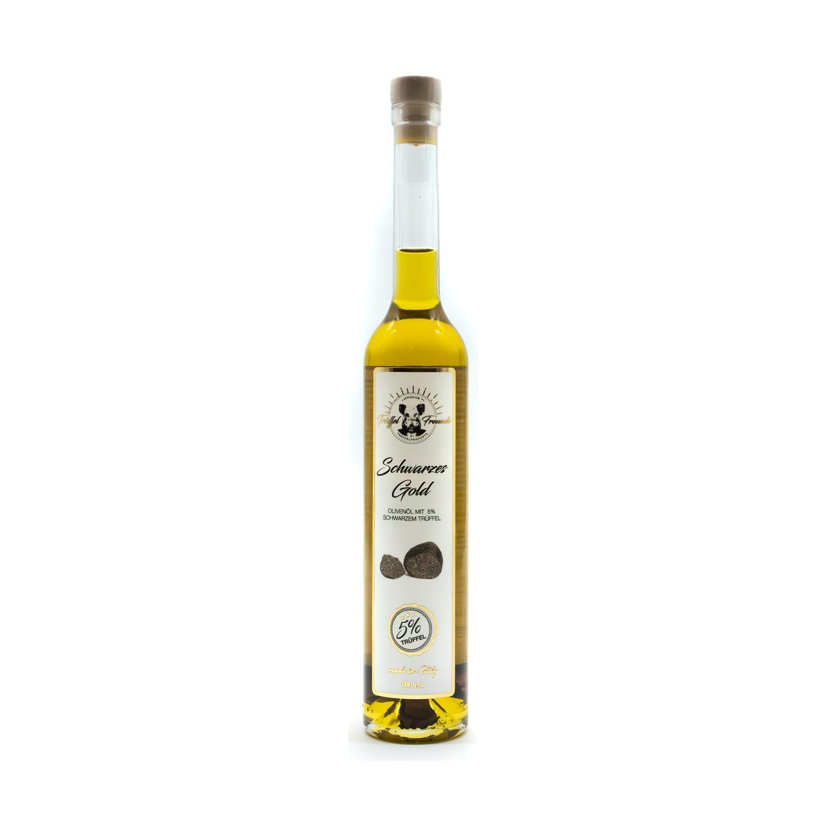 Schwarzes Gold - Trüffelöl mit 5 % schwarzem Trüffel